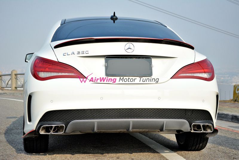 Benz W117 CLA Future Design trunk spoiler 02
